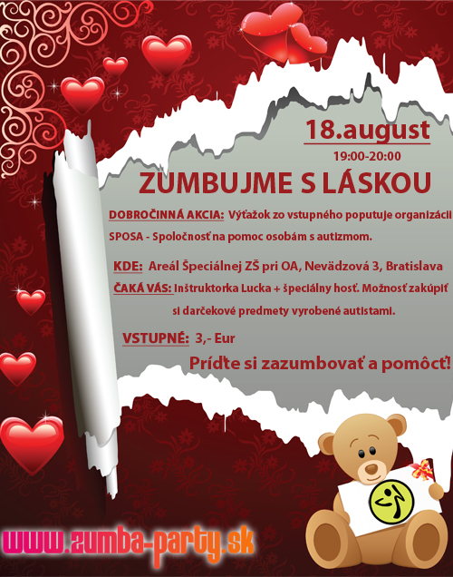 Zumba pre autistov plagat